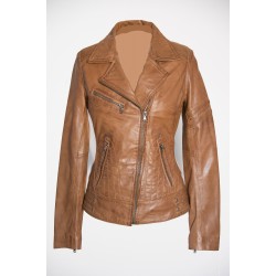 Dames Leren jas Jane 5 tan Dames Leren jas Jane 5 tan